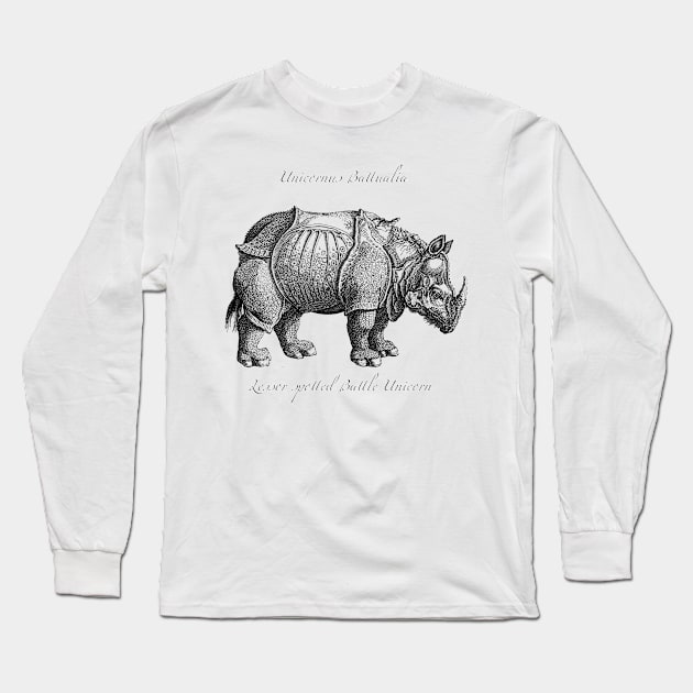 Battle Unicorn Long Sleeve T-Shirt by HeardUWereDead